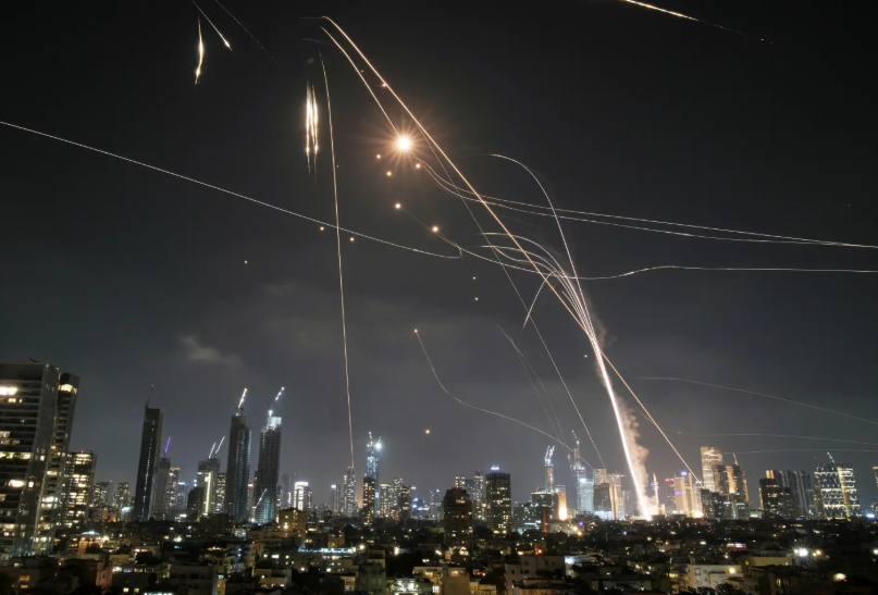 Iran Attacks Tel Abib , Image - Collected